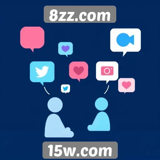 Recursos de interação social no site 8zz.com